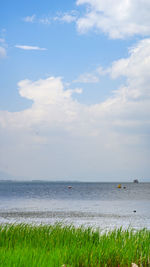 Scenic view of sea against sky