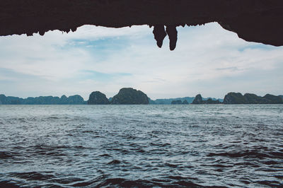 Scenic view of sea against sky