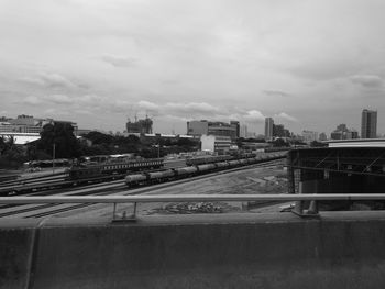 Modern cityscape against sky