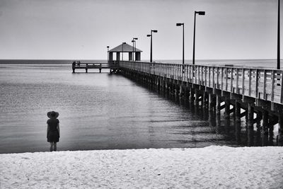 Pier on sea