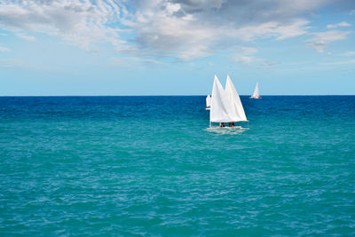 Scenic view of sea against sky