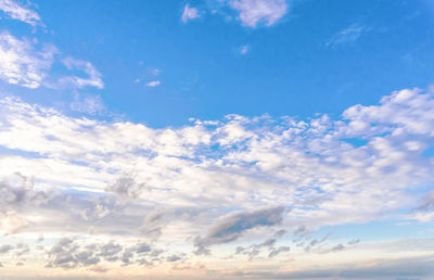 Low angle view of clouds in sky