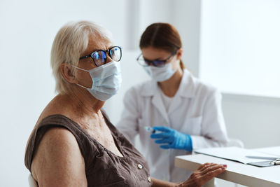 Portrait of woman working