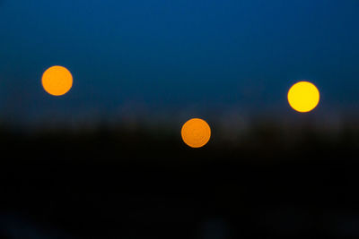 Scenic view of moon against sky at night