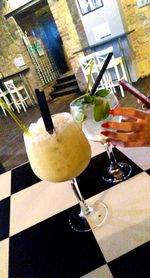 Close-up of drink on table at restaurant