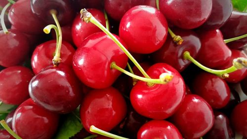 Full frame shot of cherries