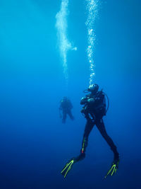 Scuba divers underwater