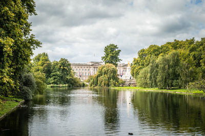 Buckingham palace and st. james's park