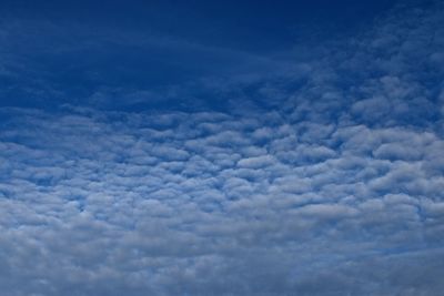 Low angle view of clouds in sky