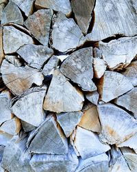 Full frame shot of logs