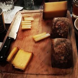 Close-up of food on table