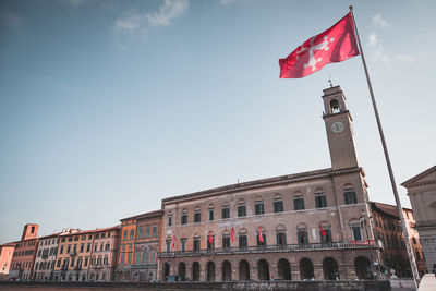 Old clock tower in pisa