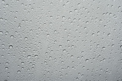 Full frame shot of water drops on wall
