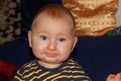 Portrait of cute baby