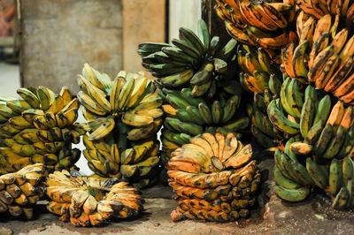 Bananas for sale at market