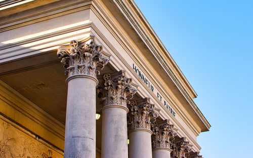 Low angle view of historical building against sky