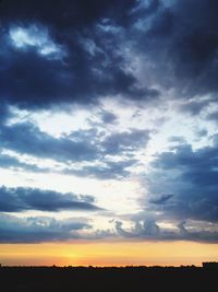 Scenic view of sky during sunset