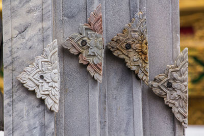 Close-up of door knocker