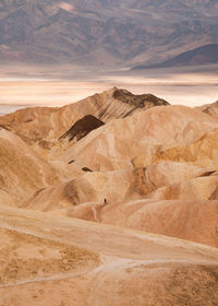 Scenic view of desert mountains