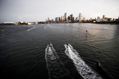 View of city at waterfront