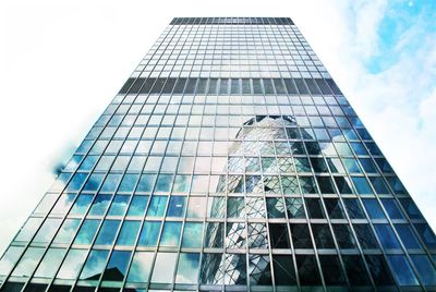 Low angle view of modern building