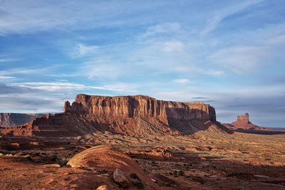 Rock formations in a canyon