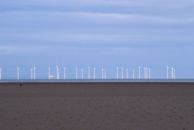 Windfarm on the solway firth, dumfries and galloway, scotland.