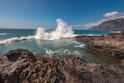 Scenic view of sea against sky