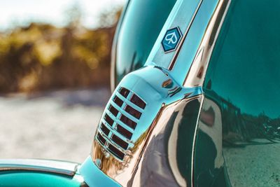 Close-up of vintage car