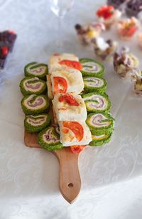 High angle view of food