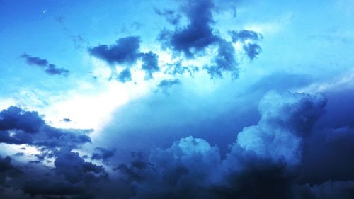 Low angle view of clouds in sky