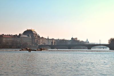 View of city at waterfront