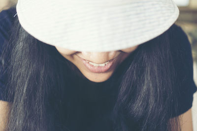 Close-up portrait of a woman