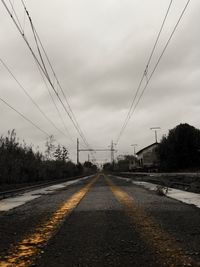 Road against sky