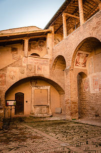 View of historical building against clear sky