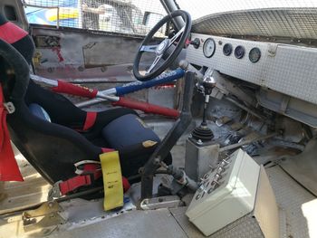 Close-up of motorcycle