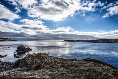 Scenic view of sea against sky