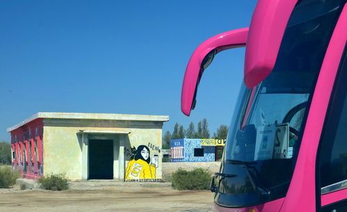 Built structure against clear blue sky