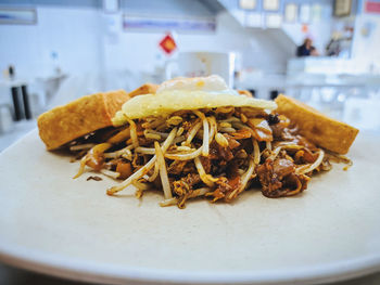 Close-up of food in plate