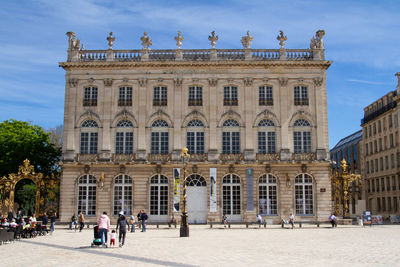 Nancy, france, april 18, 2022. facade of the national opera of lorraine