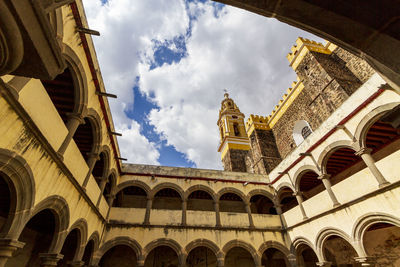 Low angle view of historical building against sky