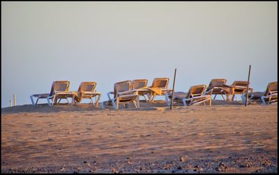 View of empty beach