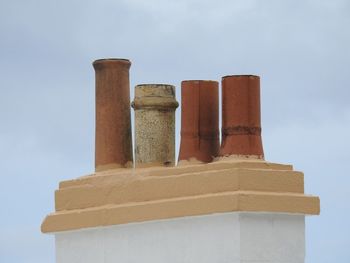 Low angle view of built structure against sky