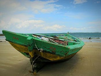 Boats in sea