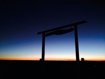 Silhouette of trees at sunset