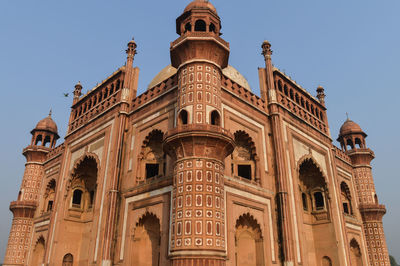 Low angle view of historical building against sky