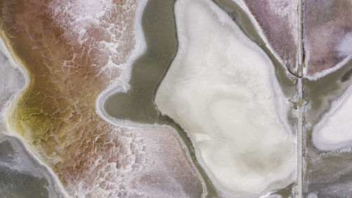 Full frame shot of ice cream in sea