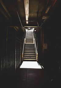 Stairs at underground walkway