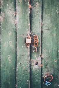 Full frame shot of rusty metal door