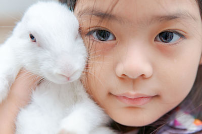 Close-up portrait of cute baby